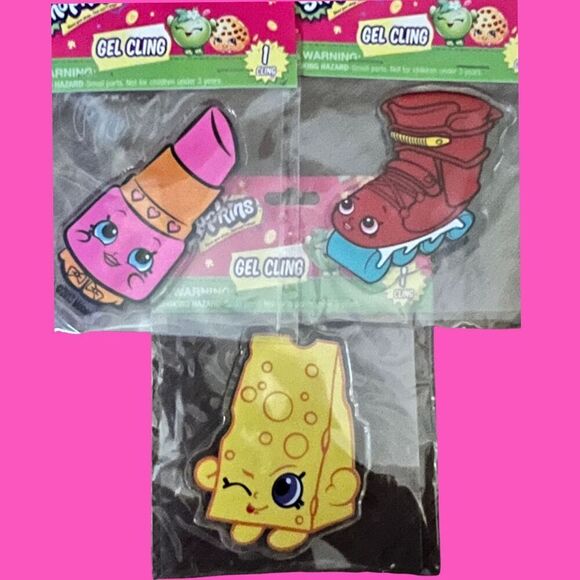 NIP Lot of Shopkins Stamps & Gel Clings - Picture 2 of 4